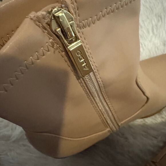 Aldo Marta Beige Ankle Booties Size 7 - Picture 12 of 15